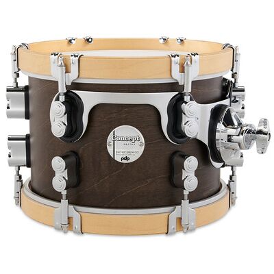 DW PDP 10"x07" CC Tom Walnut Nogal con aros naturales DW PDP 10"x07" CC Tom Walnut Nogal con aros naturales
