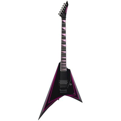 ESP Edwards E-AL-166 PINK SAWTOOTH Negro con rayas rosas ESP Edwards E-AL-166 PINK SAWTOOTH Negro con rayas rosas