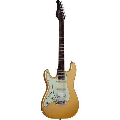 Schecter Nick Johnston 10thAn HSS AS LH Atomic Saffron brillante Schecter Nick Johnston 10thAn HSS AS LH Atomic Saffron brillante