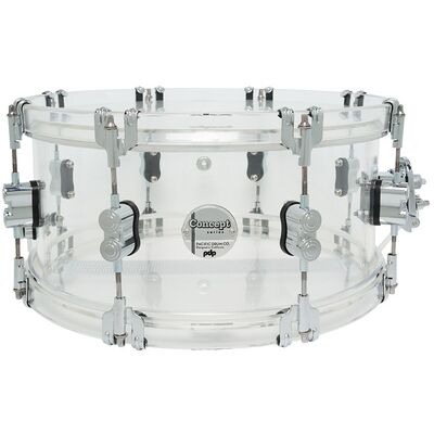 DW PDP 14"x6.5" SN Clear Acrylic Clear Acrylic DW PDP 14"x6.5" SN Clear Acrylic Clear Acrylic