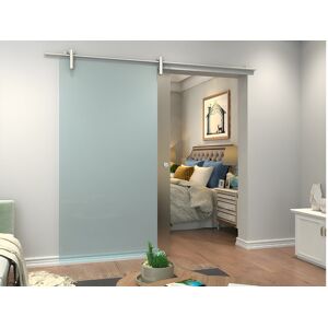 Unique Puerta corredera con sistema de aplique CLEAVER - 205x93 cm - Cristal templado Unique Puerta corredera con sistema de aplique CLEAVER - 205x93 cm - Cristal templado