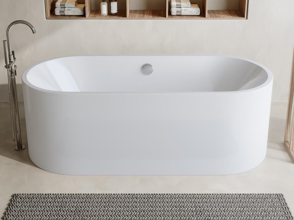 Shower & Design Bañera exenta design - 221 L - 170 x 75 x 58 cm - Blanco - KATOUCHA