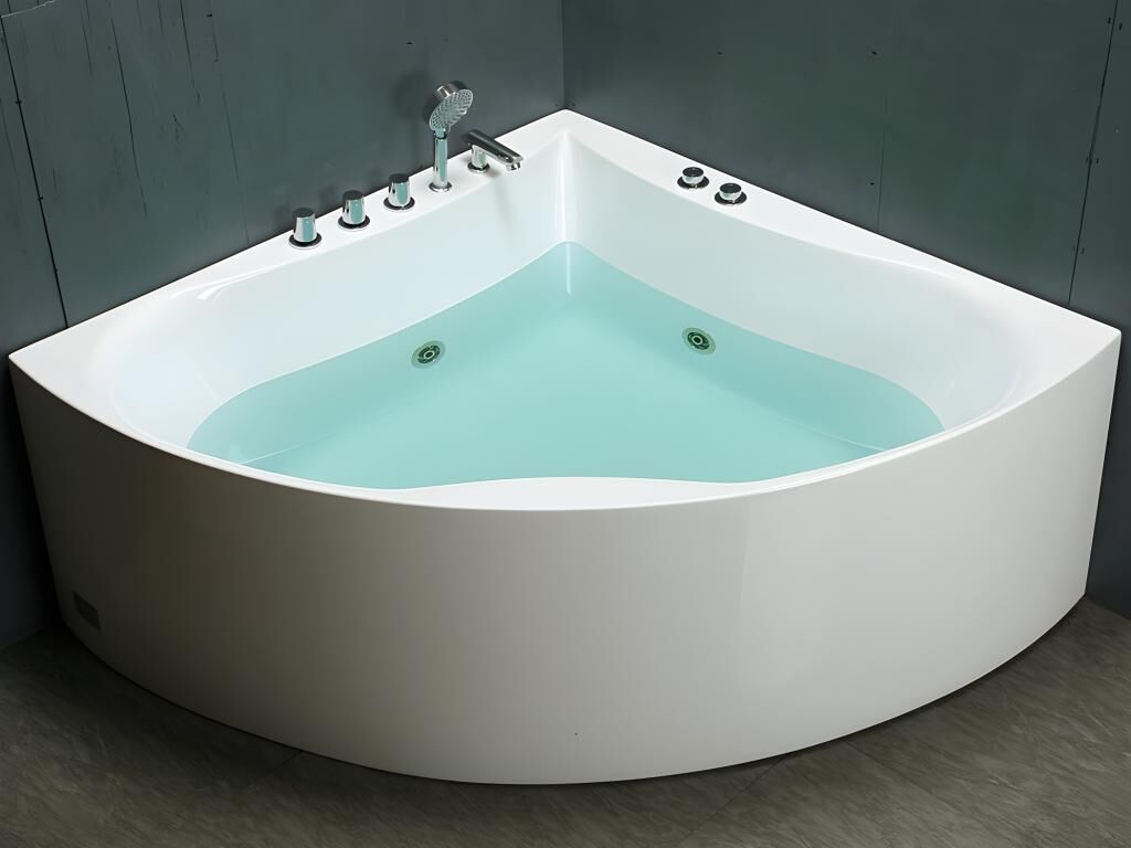 Shower & Design Bañera rinconera AGYNESS - 263 litros - 135 x 135 x Altura 57 cm