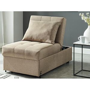 Unique Sillón-cama de tela LESNA - Beige