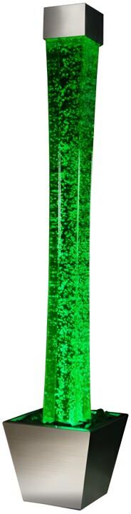 OZAIA Columna de burbujas de agua con base GOBIE - LEDs de color cambiante - Alto 183 cm