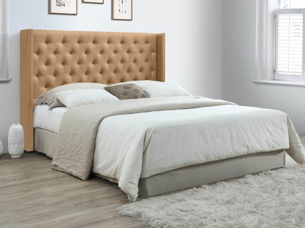 Unique Cabecero capitoné - 190 cm - Tela - Beige - MASSIMO