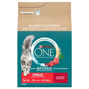 Purina One 2,8kg Esterilizados buey  Bifensis pienso para gatos