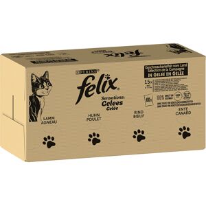 Felix 120x85g Gelatina  Sensations comida húmeda para gatos