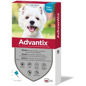 Advantix 8 pipetas 4-10kg  para perros