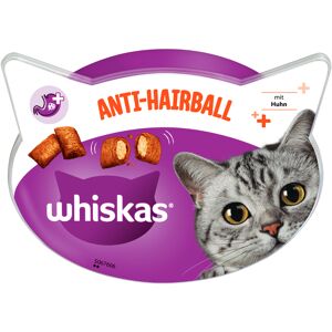 Whiskas 8x60g  Anti-Hairball snacks para gatos
