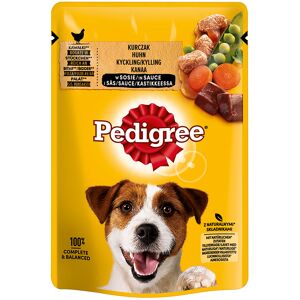 Pedigree 144x100g Multipack Pollo en salsa  Adult en bolsitas para perros