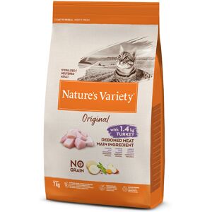 Nature’s Variety 2x7kg Original No Grain Sterlised pavo Nature's Variety pienso para gatos