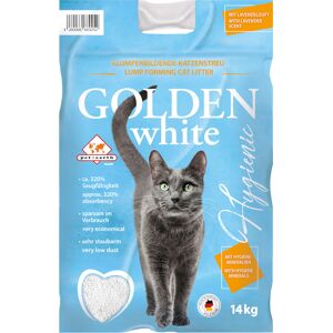 Golden 14 kg  White arena aglomerante para gatos