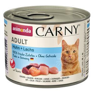 Animonda Carny 12x200g Pollo y salmón  Adult comida húmeda para gatos