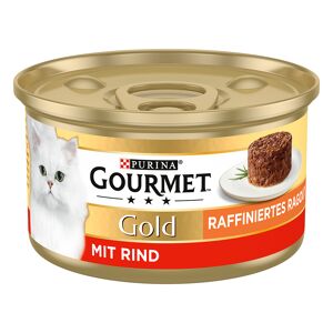 Gourmet 24x85g  Gold Tartelette Buey comida para gatos