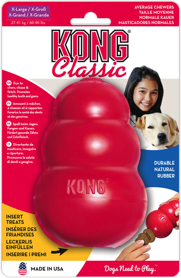 KONG Classic XL rojo juguete rellenable para perros - XL: aprox. 13 cm