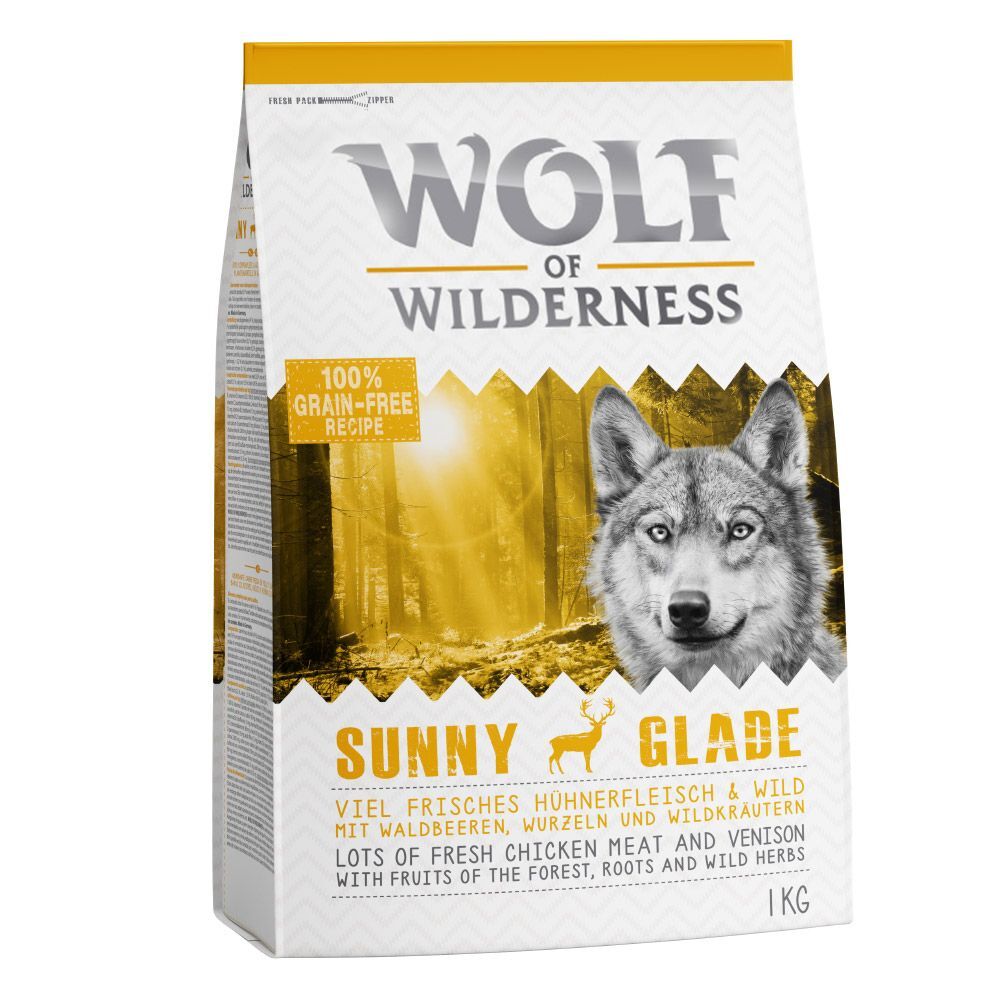 Wolf of Wilderness 1 kg pienso para perros a ¡precio especial! - NUEVO: Soft Gnarled Oaks pollo de corral y conejo