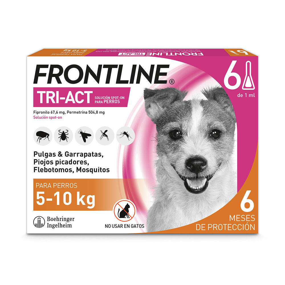 Frontline 6 pipetas  para perros de 5 - 10kg