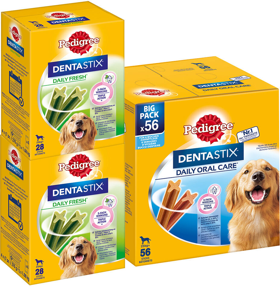 Pedigree Pack Ahorro: Dentastix + Dentastix Fresh 112 uds. para perros grandes