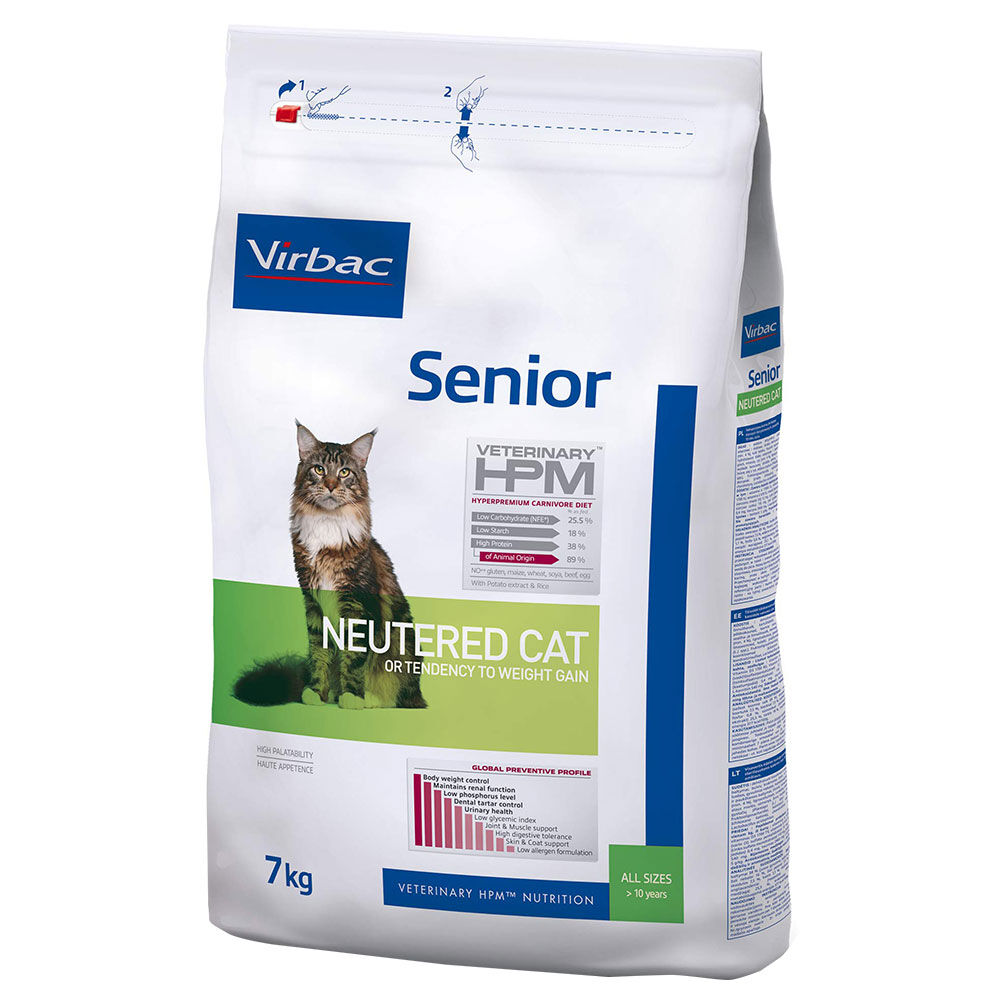 Virbac Veterinary HPM Cat Senior Neutered.- 7 kg