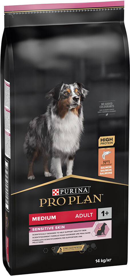 Pro Plan 2x14kg Medium Adult OptiDerma salmón  pienso para perros