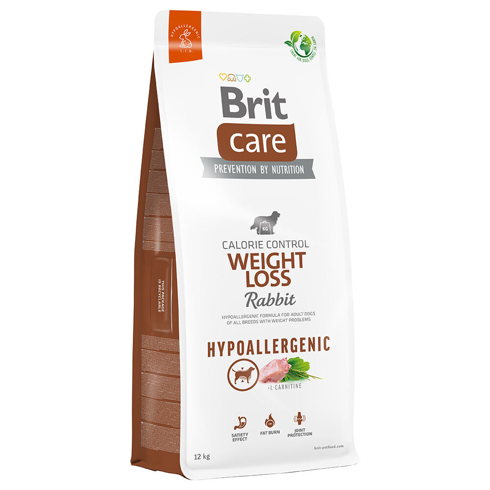 Brit Care 2x12kg Hypoallergenic Weight Loss Conejo  pienso para perros