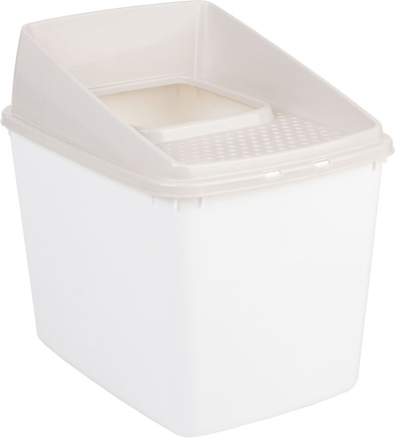 zooplus Exclusive Arenero cubierto Big Box para gatos - Blanco