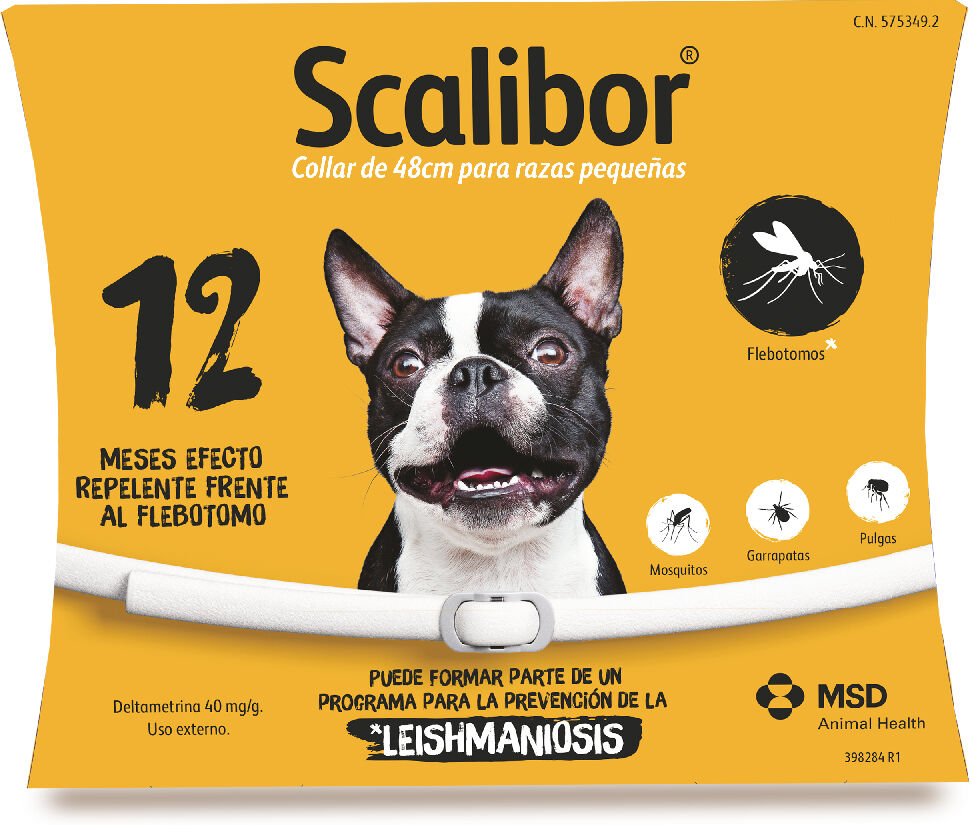 Scalibor 2x  48cm collar antiparasitario para perros pequeños y medianos