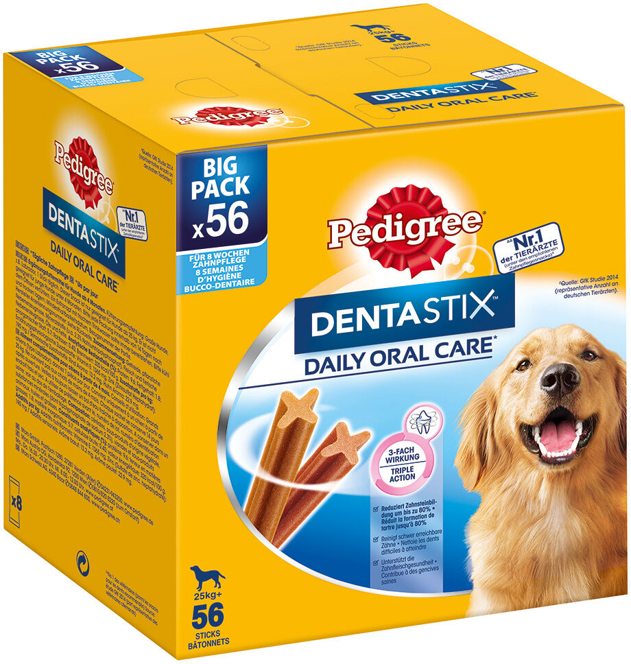 Pedigree 112uds Perros grandes  Dentastix snacks dentales para perros