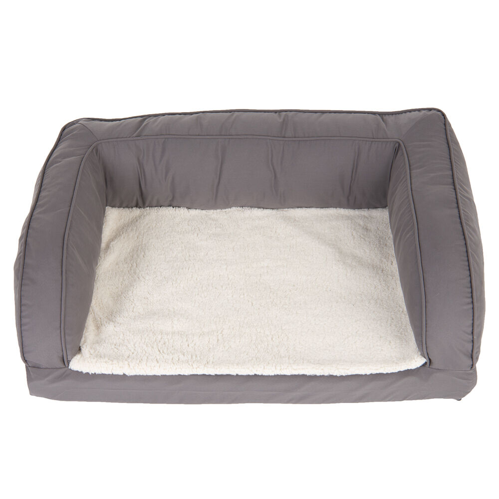 zooplus Exclusive Cama ortopédica gris para perros XL: 140 x 80 x 32 cm (L x An x Al)