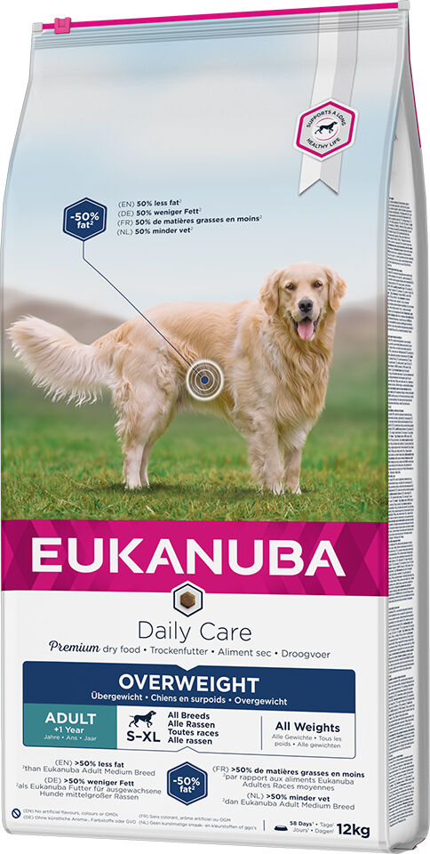 Eukanuba 2x12kg Daily Care Overweight / Sterilized  pienso para perros