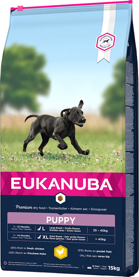 Eukanuba 2x15kg Puppy Large Breed con pollo  pienso para perros