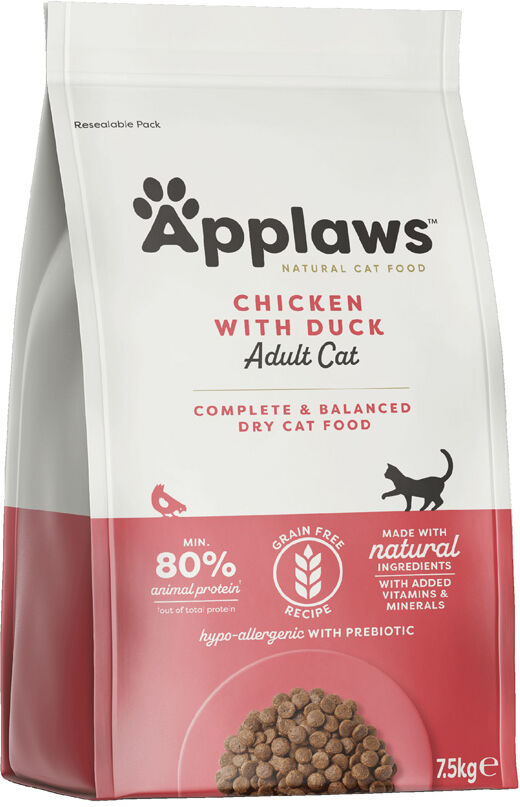 Applaws 7,5kg Adult con pollo y pato  pienso para gatos