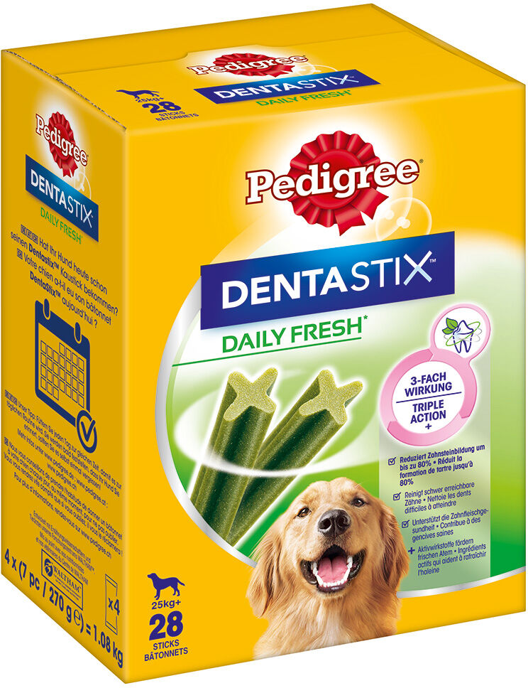 Pedigree 112 uds perros grandes  Dentastix Fresh snacks para perros