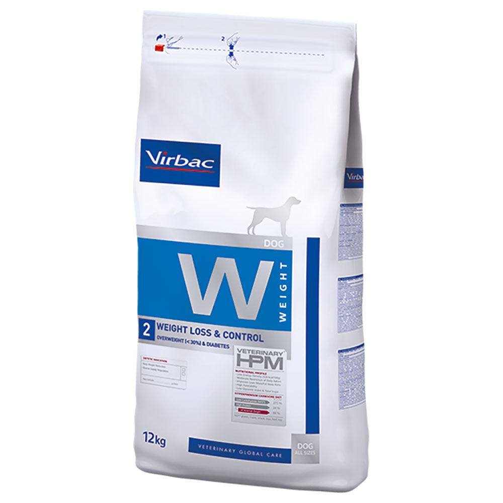 Virbac W2 Veterinary HPM Weight Loss & Control  - 2 x 12 kg - Pack Ahorro