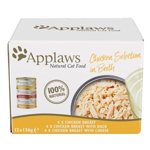 Applaws 12x156g Pollo en caldo  comida húmeda para gatos