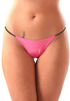 Honour PVC Stringit Hot Pink Kirkkaan väriset Honour PVC Stringit Hot Pink Kirkkaan väriset