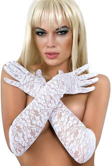 Chilirose Lingerie GloriaLace Chilirose Valkoiset Käsineet Kaunista pitsiä Chilirose Lingerie GloriaLace Chilirose Valkoiset Käsineet Kaunista pitsiä