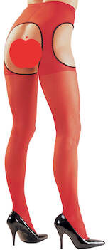 Cottelli Collection Cottelli Legwear Punaiset Avosukkahousut Ei enää alas jäävää haarakiilaa Cottelli Collection Cottelli Legwear Punaiset Avosukkahousut Ei enää alas jäävää haarakiilaa