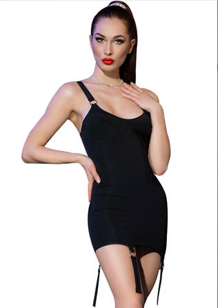 Chilirose Lingerie Chilirose Musta Minimekko Koriste sukkanauhoilla Chilirose Lingerie Chilirose Musta Minimekko Koriste sukkanauhoilla