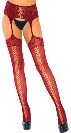 LegAvenue Burgundi Avosukkahousut Aivan kuin sukat ja sukkanauhaliivi LegAvenue Burgundi Avosukkahousut Aivan kuin sukat ja sukkanauhaliivi