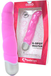 Feelztoys Gino G-piste Hieromasauva Vibrassa seitsemän sykettä Feelztoys Gino G-piste Hieromasauva Vibrassa seitsemän sykettä