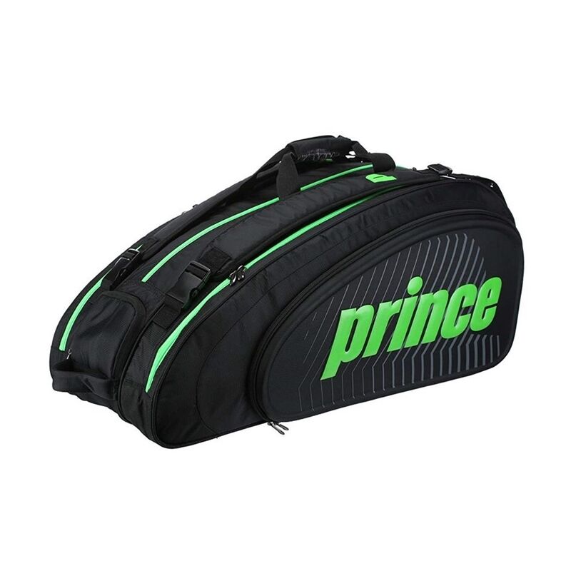 Prince Tour Slam Bag x12 Black/Green