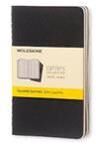 Moleskine Squared Cahier - Black Cover (3 Set) Muu Moleskine Squared Cahier - Black Cover (3 Set) Muu