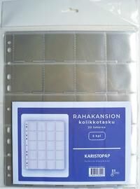Rahakansion kolikkotasku (5 kpl/pakkaus, 20 lokeroa) Muu Rahakansion kolikkotasku (5 kpl/pakkaus, 20 lokeroa) Muu