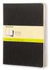 Moleskine Plain Cahier Xl - Black Cover (3 Set) Muu