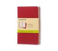 Moleskine Plain Cahier - Red Cover (3 Set) Muu Moleskine Plain Cahier - Red Cover (3 Set) Muu