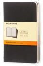 Moleskine Ruled Cahier - Black Cover (3 Set) Muu Moleskine Ruled Cahier - Black Cover (3 Set) Muu