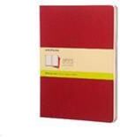 Moleskine Plain Cahier Xl - Red Cover (3 Set) Muu Moleskine Plain Cahier Xl - Red Cover (3 Set) Muu