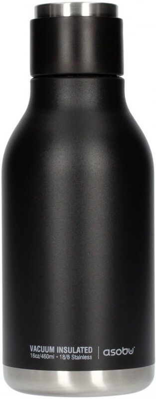 Asobu Urban Water Bottle teräksinen juomapullo 460 ml. musta Asobu Urban Water Bottle teräksinen juomapullo 460 ml. musta